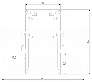 Трек встраиваемый Elektrostandard Slim Magnetic a067497 цвет арматуры Черный-3
