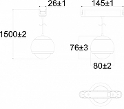 Подвесной светильник Denkirs A1R HANG DK5346-BK цвет плафона/подвески Черный, цвет арматуры Черный-8