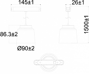 Подвесной светильник Denkirs AIR HANG DK5377-BK цвет плафона/подвески Прозрачный, цвет арматуры Черный-6