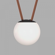 Накладной светильник Denkirs BELTY ORB DK5550-BK цвет плафона/подвески Белый, цвет арматуры Черный-1
