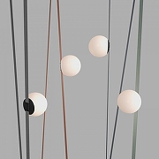 Накладной светильник Denkirs BELTY ORB DK5550-BK цвет плафона/подвески Белый, цвет арматуры Черный-6