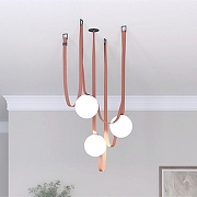 Накладной светильник Denkirs BELTY ORB DK5550-BK цвет плафона/подвески Белый, цвет арматуры Черный-12
