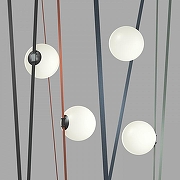 Накладной светильник Denkirs Belty Orb DK5554-BK цвет плафона/подвески Белый, цвет арматуры Черный-4