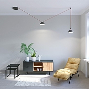 Накладной светильник Denkirs BELTY FLOW DK5560-BK цвет плафона/подвески Черный, цвет арматуры Черный-10