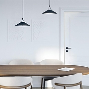 Накладной светильник Denkirs BELTY FLOW DK5564-BK цвет плафона/подвески Черный, цвет арматуры Черный-1