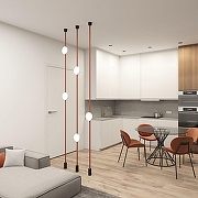 Накладной светильник Denkirs BELTY FLOW DK5567-WH+BK цвет плафона/подвески Белый, цвет арматуры Черный-4