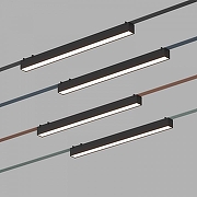 Накладной светильник Denkirs BELTY LINEAR DK5576-BK цвет плафона/подвески Черный, цвет арматуры Черный-2