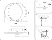 Накладной светильник Ambrella Light FL FL51391 цвет плафона/подвески Белый, цвет арматуры Белый-11