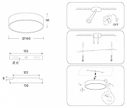 Накладной светильник Ambrella Light FV FV5518 цвет плафона/подвески Черный, цвет арматуры Черный-7