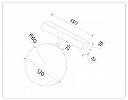 Накладной светильник Ambrella Light GL GL3921 цвет плафона/подвески Белый, цвет арматуры Черный-4