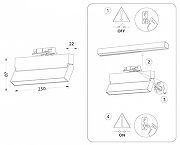 Светильник на штанге Ambrella Light GL GL6808 цвет плафона/подвески Черный, цвет арматуры Черный-8