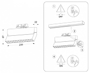 Светильник на штанге Ambrella Light GL GL6817 цвет плафона/подвески Черный, цвет арматуры Черный-7