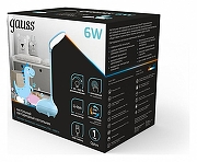 Настольная лампа Gauss Qplus GT7016 цвет плафона/подвески Голубой, цвет арматуры Голубой-3