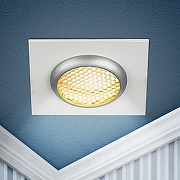 Встраиваемый светильник Эра KL110 WH/SL цвет Белый, Серебро-7