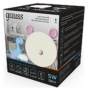 Настольная лампа-ночник Gauss Qplus NN7024 цвет Белый, Розовый-4