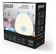 Настольная лампа-ночник Gauss Qplus NN7036 цвет Белый, Голубой-3