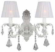 Бра Omnilux Catanzaro OML-30801-02 цвет плафона/подвески Белый, Прозрачный, цвет арматуры Белый