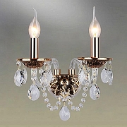 Бра Omnilux Gadoni OML-74801-02 цвет плафона/подвески Прозрачный, цвет арматуры Золото-1