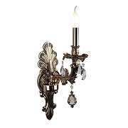 Бра Omnilux Nureci OML-74901-01 цвет плафона/подвески Прозрачный, цвет арматуры Золото