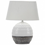 Настольная лампа Omnilux Tonnara OML-83204-01 цвет плафона/подвески Белый, цвет арматуры Белый, Серый