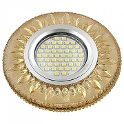 Встраиваемый светильник Fametto DLS-L141 UL-00003878 цвет плафона/подвески Желтый, цвет арматуры Хром