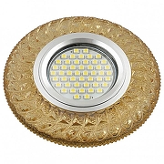 Встраиваемый светильник Fametto DLS-L144 UL-00003888 цвет плафона/подвески Желтый, цвет арматуры Хром