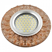 Встраиваемый светильник Fametto DLS-L151 UL-00003910 цвет плафона/подвески Коричневый, цвет арматуры Хром