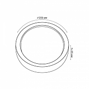 Накладной светильник Volpe ULM-Q240 UL-00005824 цвет плафона/подвески Белый, цвет арматуры Белый-1