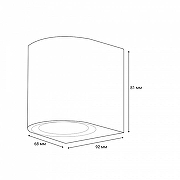 Накладной светильник Uniel UL-00006805 цвет плафона/подвески Черный, цвет арматуры Черный-10