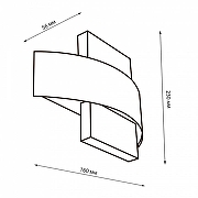 Накладной светильник Uniel ULU-S32A UL-00009348 цвет плафона/подвески Черный, цвет арматуры Черный-9