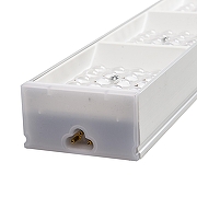 Накладной светильник Uniel ULO-EL120 UL-00010694 цвет плафона/подвески Прозрачный, цвет арматуры Серебро-4