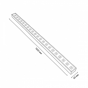 Накладной светильник Uniel ULO-EL120 UL-00010829 цвет плафона/подвески Прозрачный, цвет арматуры Серебро-6