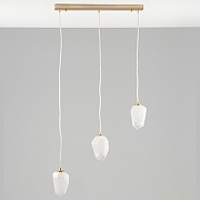 Подвесной светильник Moderli Catris V10310-3P цвет плафона/подвески Белый, цвет арматуры Латунь