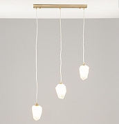 Подвесной светильник Moderli Catris V10310-3P цвет плафона/подвески Белый, цвет арматуры Латунь-1