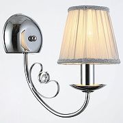 Бра Moderli Daniel V2490-1W цвет плафона/подвески Прозрачный, Серый, цвет арматуры Хром