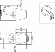 Бра Moderli Feels V2610-1W цвет плафона/подвески Белый, цвет арматуры Хром-1