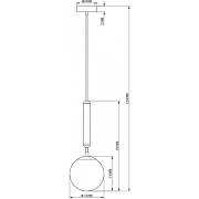 Подвесной светильник Moderli Host V2850-1P цвет золотой-3