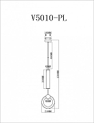 Подвесной светильник Moderli Richard V5010-PL цвет плафона/подвески Белый, цвет арматуры Латунь-3