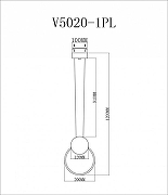 Подвесной светильник Moderli Yumi V5020-1PL цвет плафона/подвески Белый, цвет арматуры Белый-3