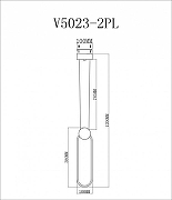 Подвесной светильник Moderli Store V5023-2PL цвет плафона/подвески Белый, Черный, цвет арматуры Черный-2
