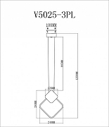 Подвесной светильник Moderli Store V5025-3PL цвет плафона/подвески Белый, Черный, цвет арматуры Черный-2