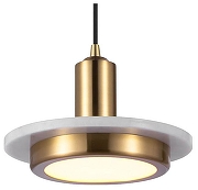 Подвесной светильник Moderli Solumn V5050-1PL цвет плафона/подвески Белый, Золото, цвет арматуры Золото