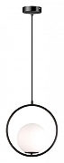 Подвесной светильник Moderli Barocco V6021-1P цвет плафона/подвески Белый, цвет арматуры Черный-1