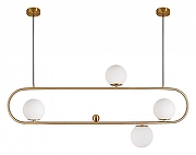 Подвесной светильник Moderli Miya V6030-4P цвет плафона/подвески Белый, цвет арматуры Золото-1