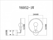 Бра Moderli Sachara V6052-1W цвет плафона/подвески Золото, цвет арматуры Золото-2