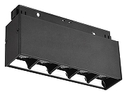 Встраиваемый светильник Wolta WMLY-10W/06B цвет плафона/подвески Прозрачный, цвет арматуры Черный