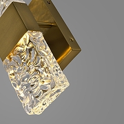 Накладной светильник Zortes D'Ice ZRS.1818.06 цвет плафона/подвески Прозрачный, цвет арматуры Латунь-7