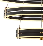 Подвесной светильник Zortes Duble-R ZRS.30515.228 цвет плафона/подвески Серый, Белый, Золото, цвет арматуры Серый-7