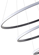 Подвесной светильник Zortes Ringolight ZRS.33320.120C цвет плафона/подвески Черный, Белый, цвет арматуры Антрацит-4