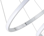 Подвесной светильник Zortes Ringolight ZRS.33321.120C цвет плафона/подвески Белый, Хром, цвет арматуры Хром-6